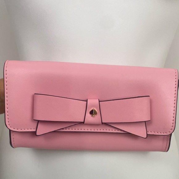 Kate Spade Bow Belt Bag Pink Leather Women's Size L/XL - Picture 4 of 13
